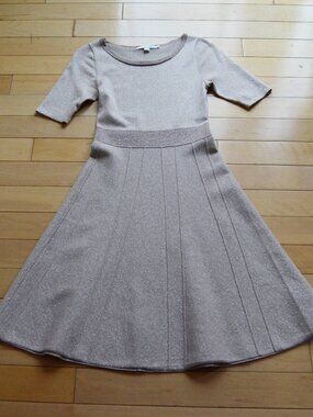 Boden metallic knit midi A Line dress Size 2R